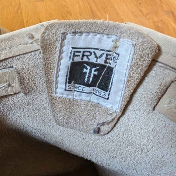 Frye Leather Combat/Moto Boots - Size 8.5B - Picture 5 of 9